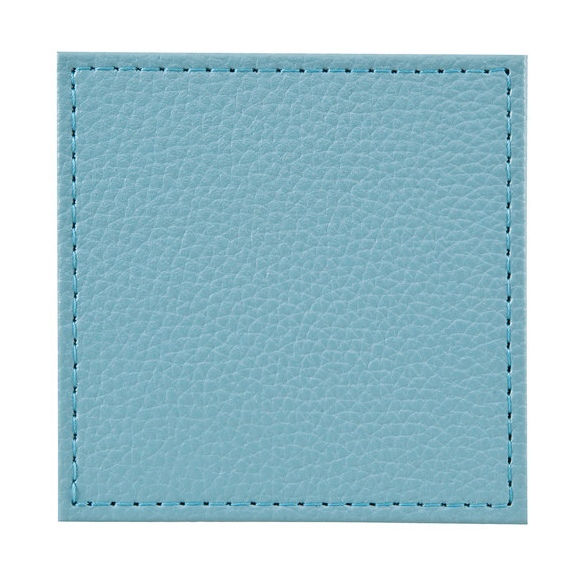 Denby Denby Aqua Set of 4 Faux Leather Coasters