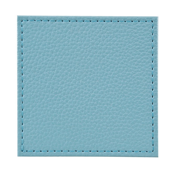 Denby Denby Aqua Set of 4 Faux Leather Coasters