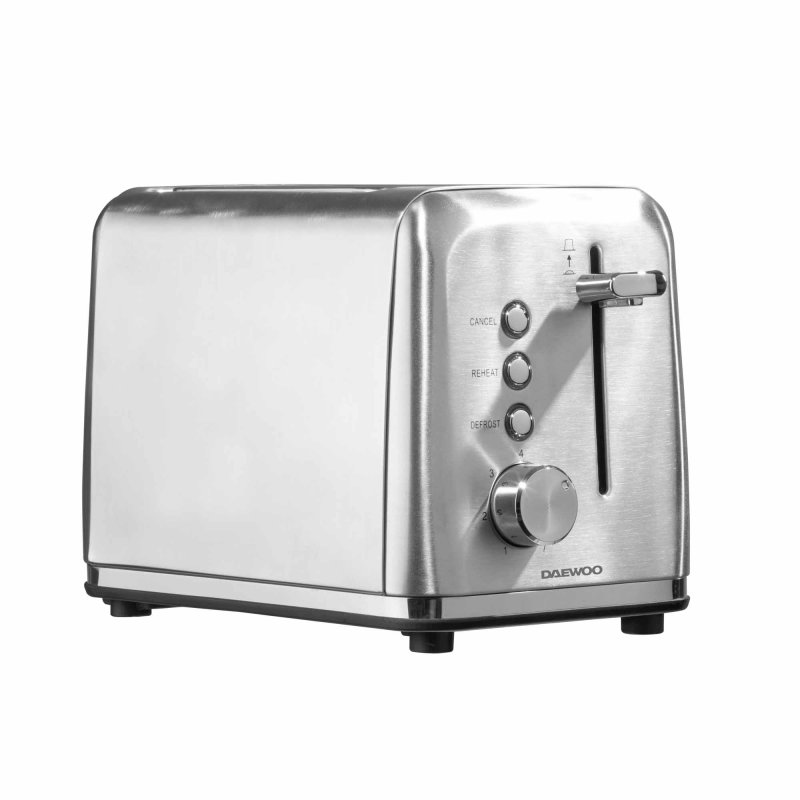 Daewoo Kensington Silver 2 Slice Toaster