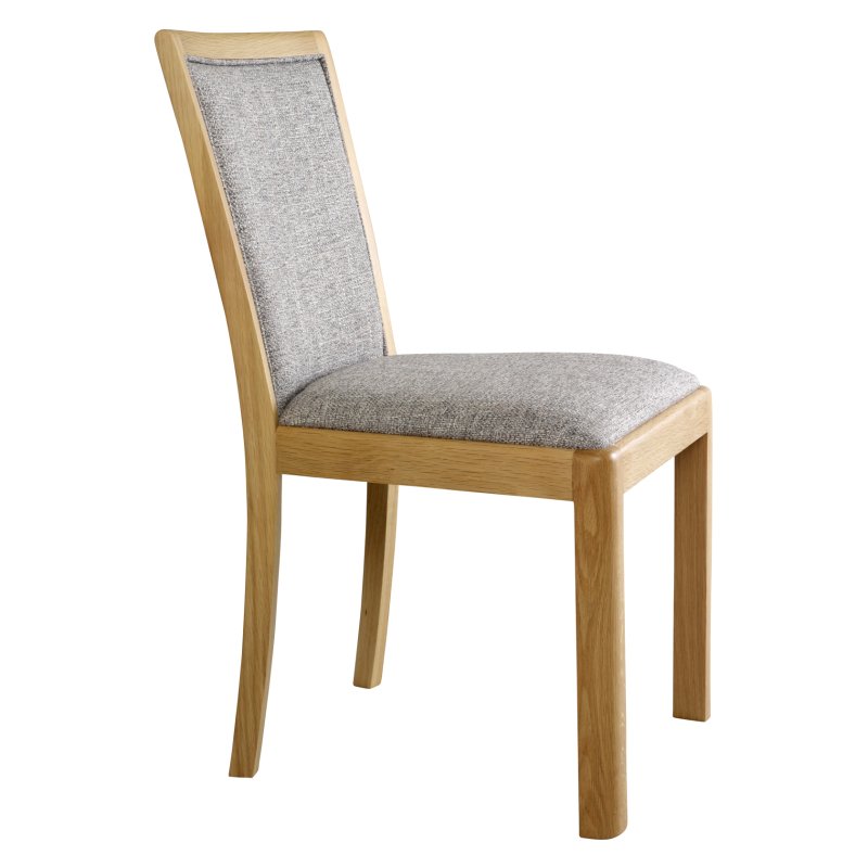 Sevenoaks Low Back Dining Chair in Grey Fabric