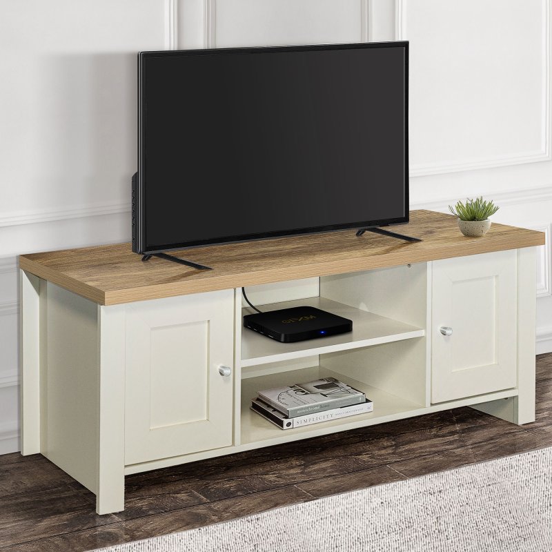 Aldiss Own Harrow Large TV Unit Cream