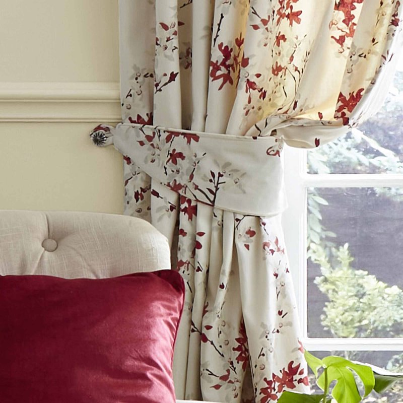 Laura Ashley Forsythia Rosehip Curtains | Aldiss of Norfolk