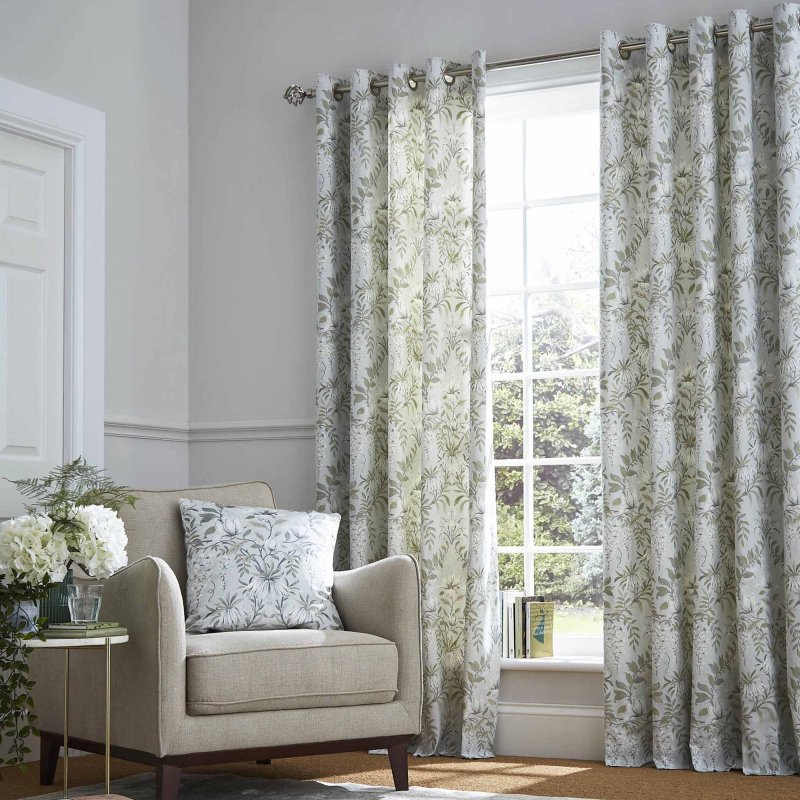 Laura Ashley Parterre Sage Curtains