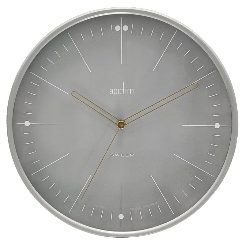 ACCTIM Acctim Solna 28cm Grey Wall Clock