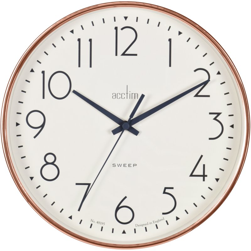 ACCTIM Acctim Earl 25cm Copper Wall Clock