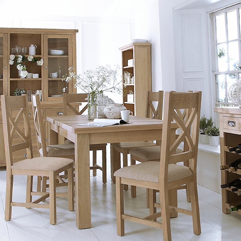 Malmesbury 1.25M Dining Table & 6 Chairs | Aldiss