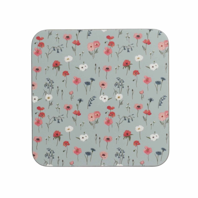 Sophie Allport Poppy Meadow Coasters Set of 4