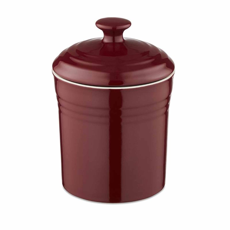 Barbary & Oak Foundry Ceramic Red Storage Jar