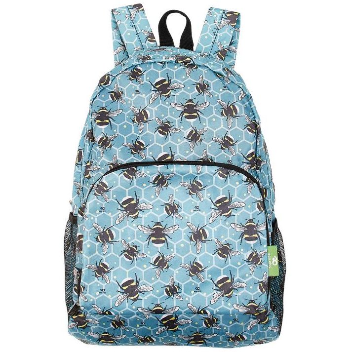 Eco Chic Blue Bee Classic Backpack Aldiss of Norfolk