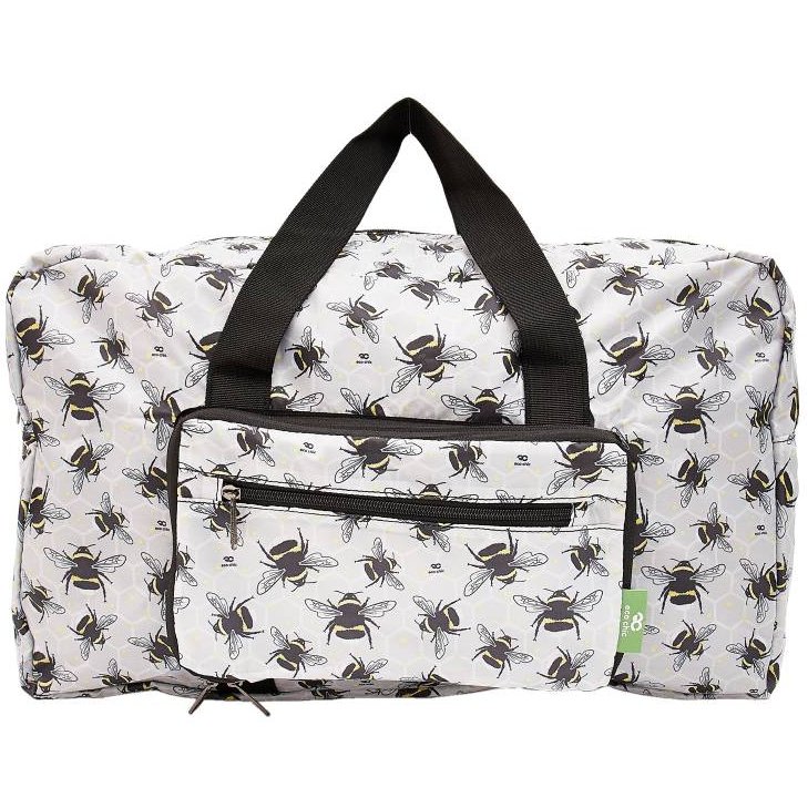 Eco Chic Eco Chic Grey Bee Foldable Holdall