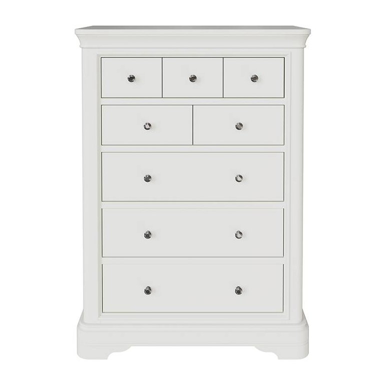 Aldiss Own Mabel Bone 8 Drawer Tall Chest