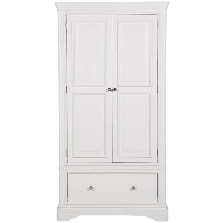 Aldiss Own Mabel Bone 2 Door 1 Drawer Wardrobe
