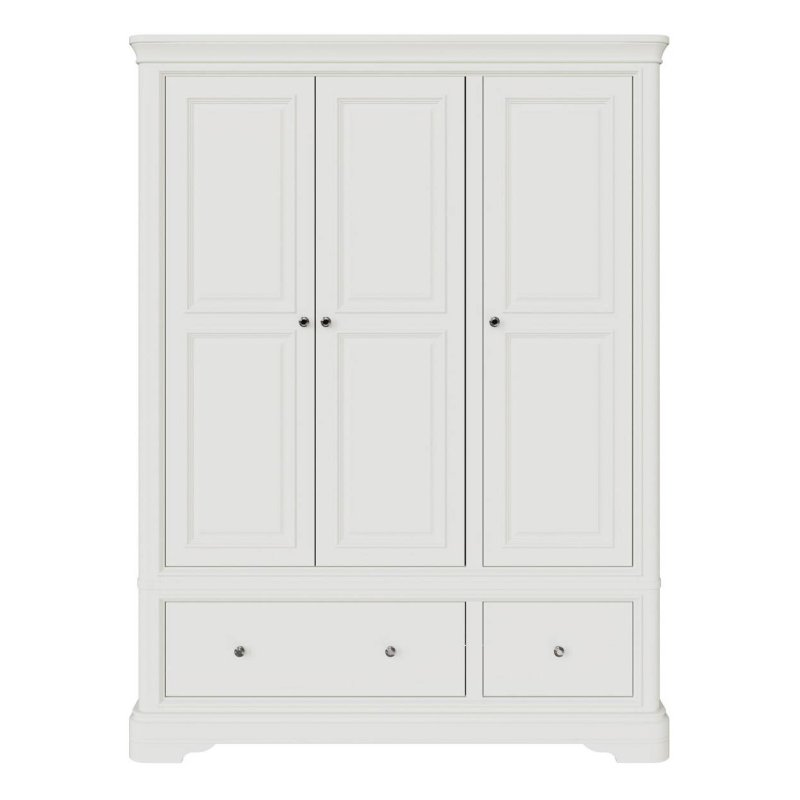 Aldiss Own Mabel Bone 3 Door 2 Drawer Wardrobe
