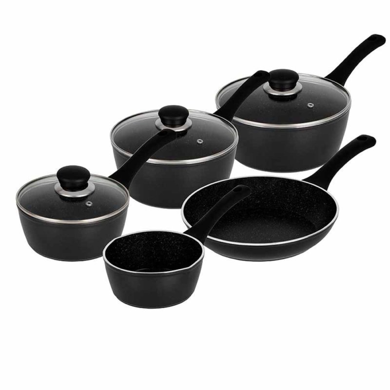 Simply Home Black Forged 5 piece Pan Set