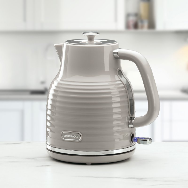 Daewoo Sienna 1.7L 3KW Jug Kettle Taupe Aldiss of Norfolk