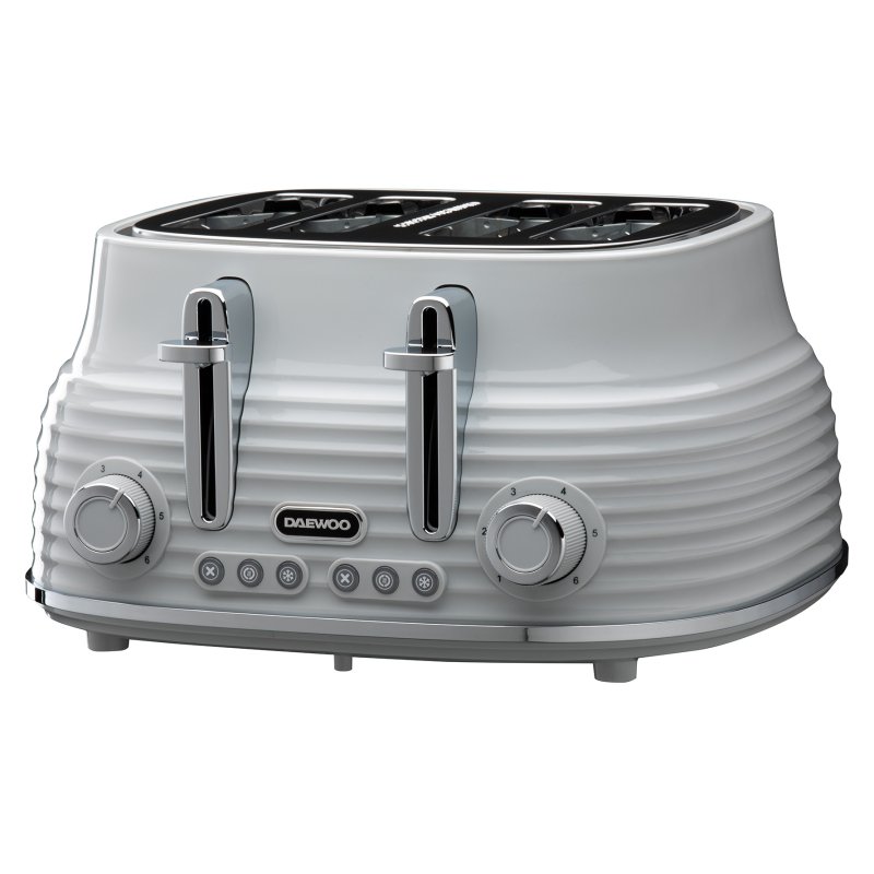 Daewoo Sienna 4 Slice Toaster Grey