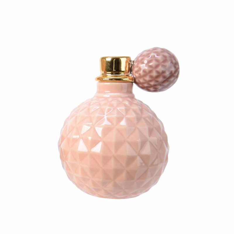 Kaemingk Pink Perfume bottle candlestick