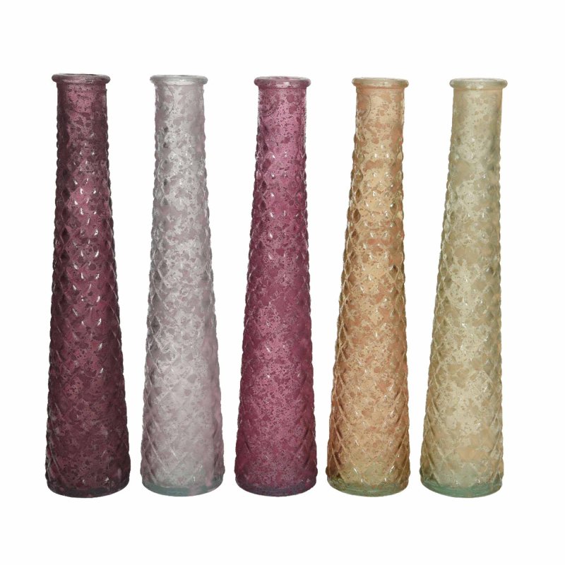 Kaemingk Tall Pinks coloured vases