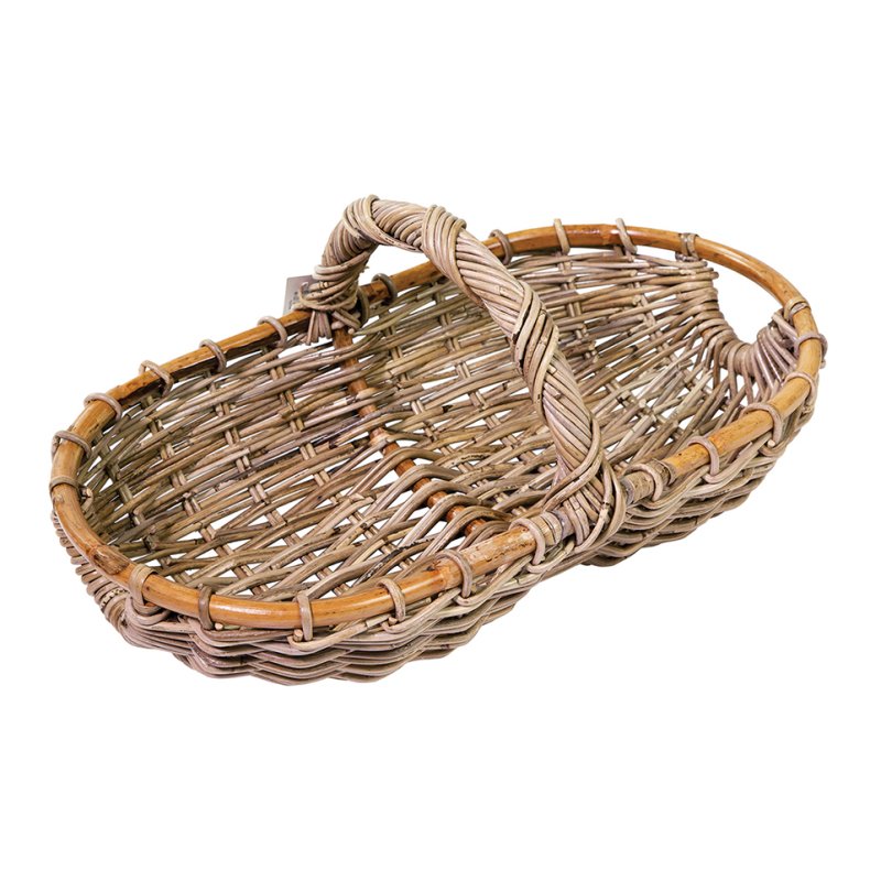 Stow Green Stow Green Grey Rattan Hand Basket