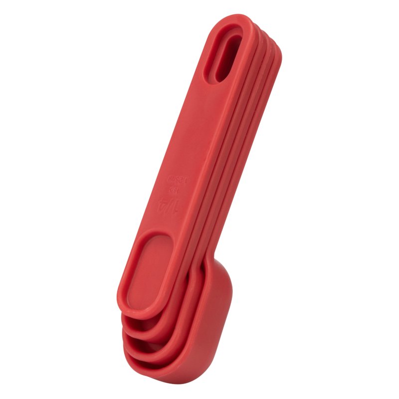 Captivate Fusion Twist Measuring Spoons Red