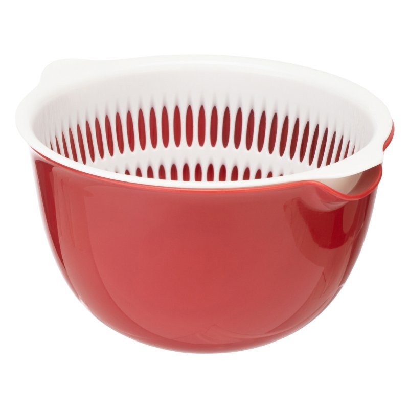 Captivate Fusion Twist Mini Colander & Bowl Set Red