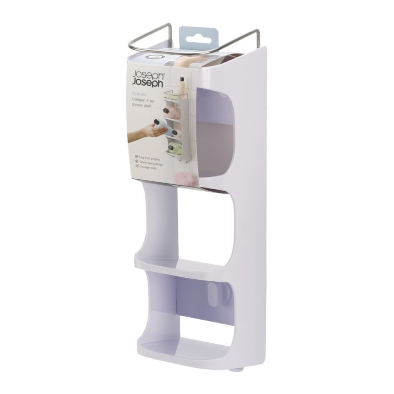 Joseph Joseph Joseph Joseph White Capsule Shower Shelf 4 Tier