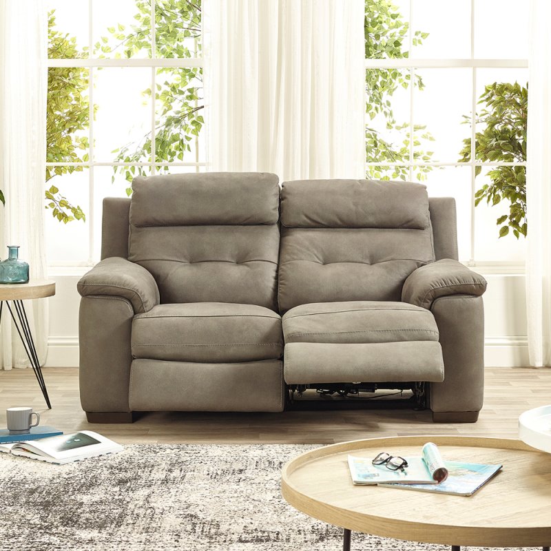 Grey 2 seater recliner sofa new arrivals