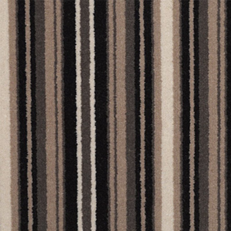 Adam Castlemead Velvet Stripe In Black-Ice Carpet