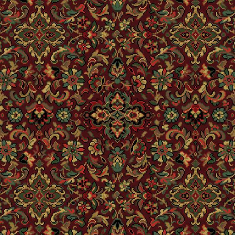 Hugh Mackay New Barington In Herati Burgundy Carpet