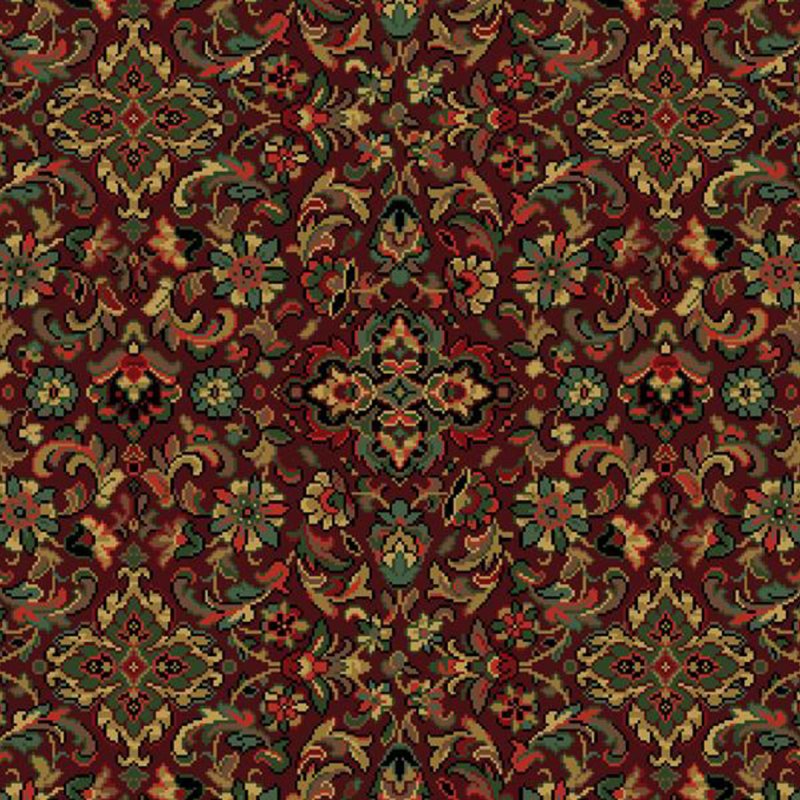 Hugh Mackay New Barington In Herati Burgundy Carpet