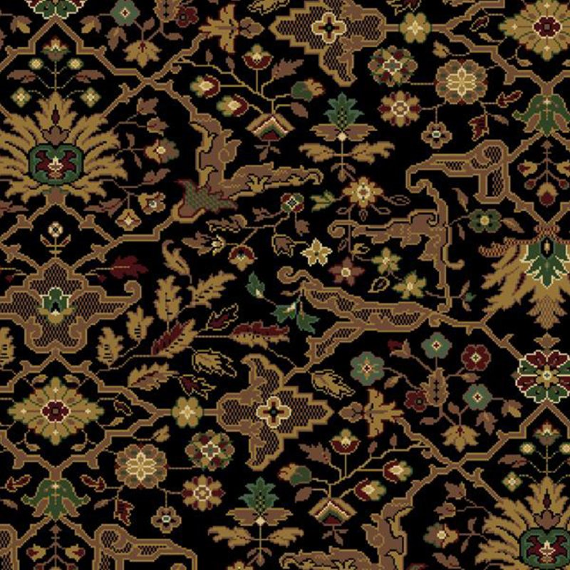 Hugh Mackay New Barington In Kashmir Black Carpet