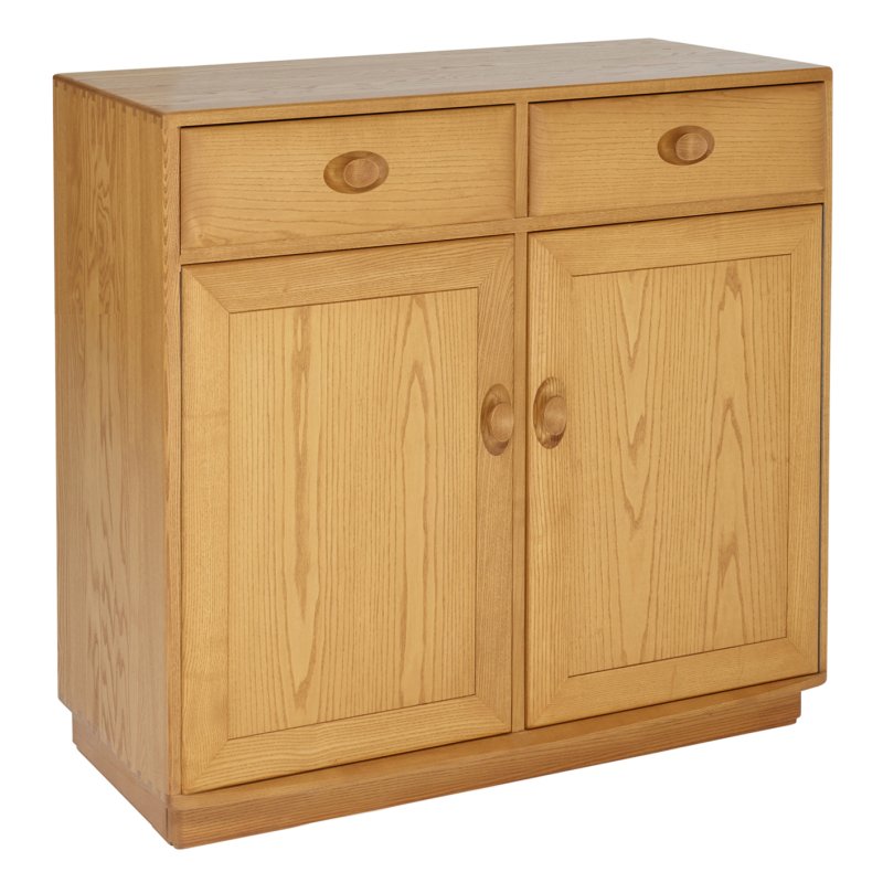 Ercol Windsor 2 Door High Sideboard Angled