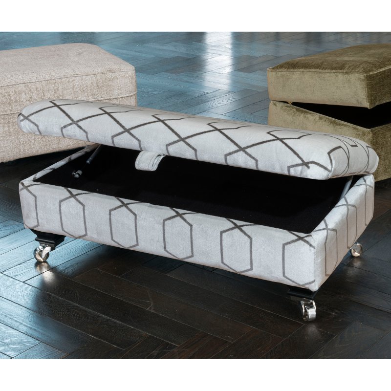 Alstons Fletcher Legged Ottoman