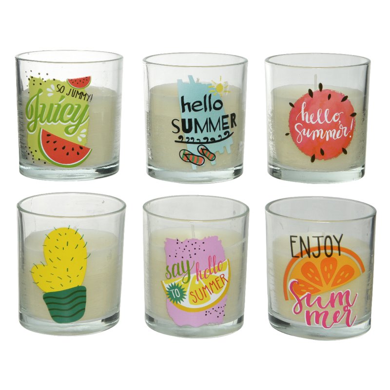 Kaemingk Assorted Summer Citronella wax candles