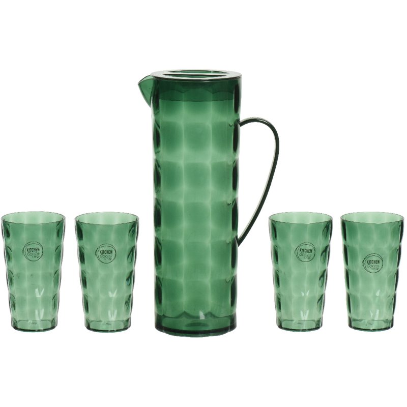 Kaemingk Jug and Tumbler Set Green