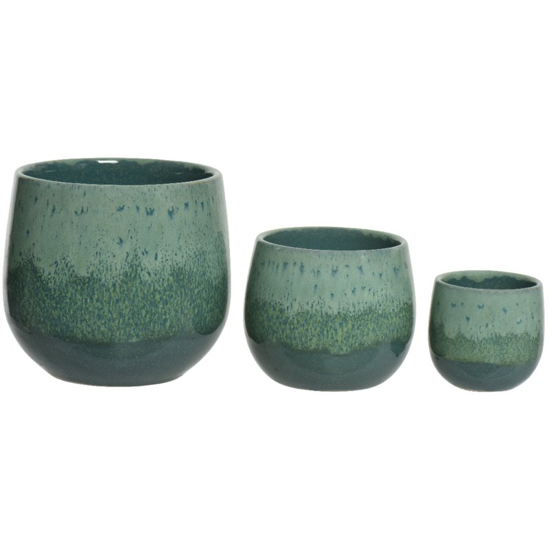 Kaemingk Set of 3 Planters stoneware