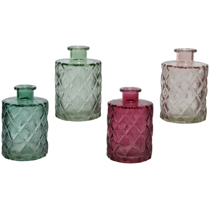 Kaemingk Assorted Coloured Glass Bottles