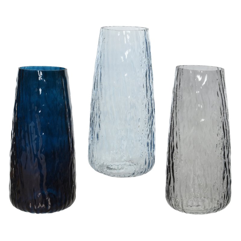 Kaemingk Assorted Colours Glass Blue Vase