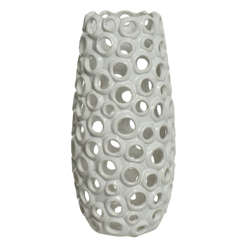 Kaemingk Tall Bubble Stoneware Vase