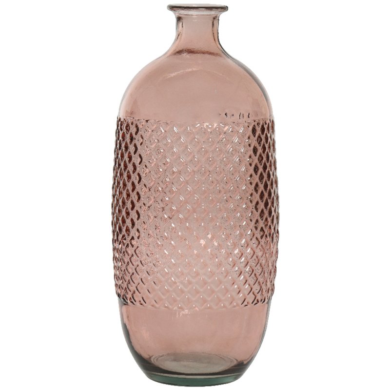 Kaemingk Pink recycled glass Vase