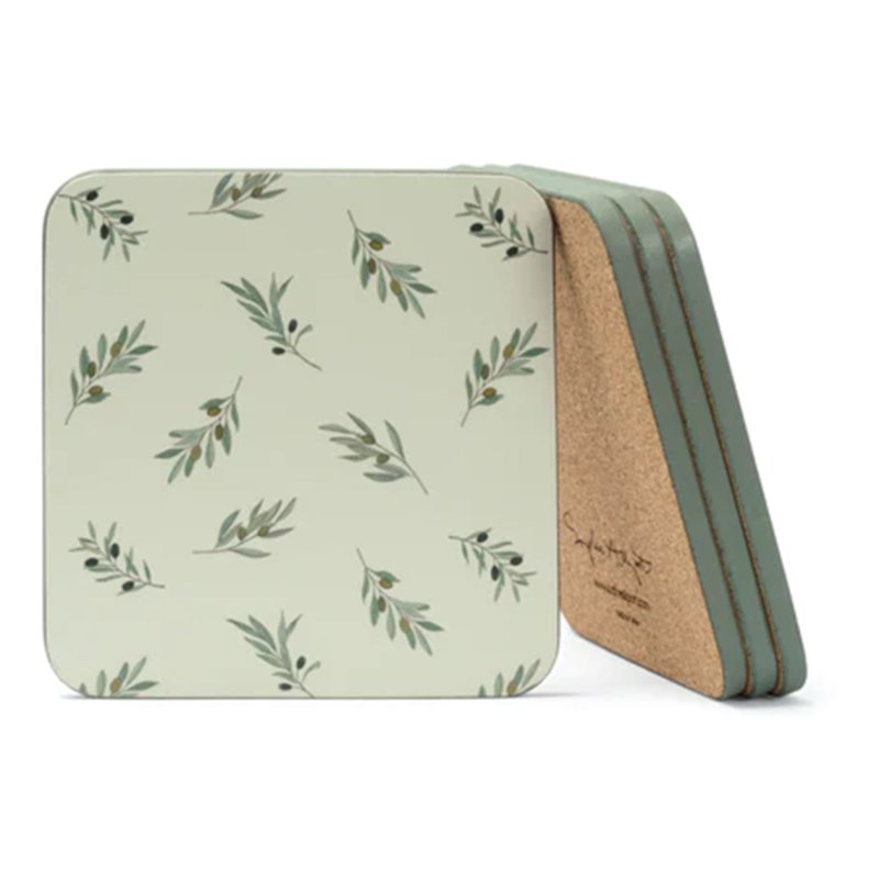 Sophie Allport Sophie Allport Olive Branches Coasters Set of 4