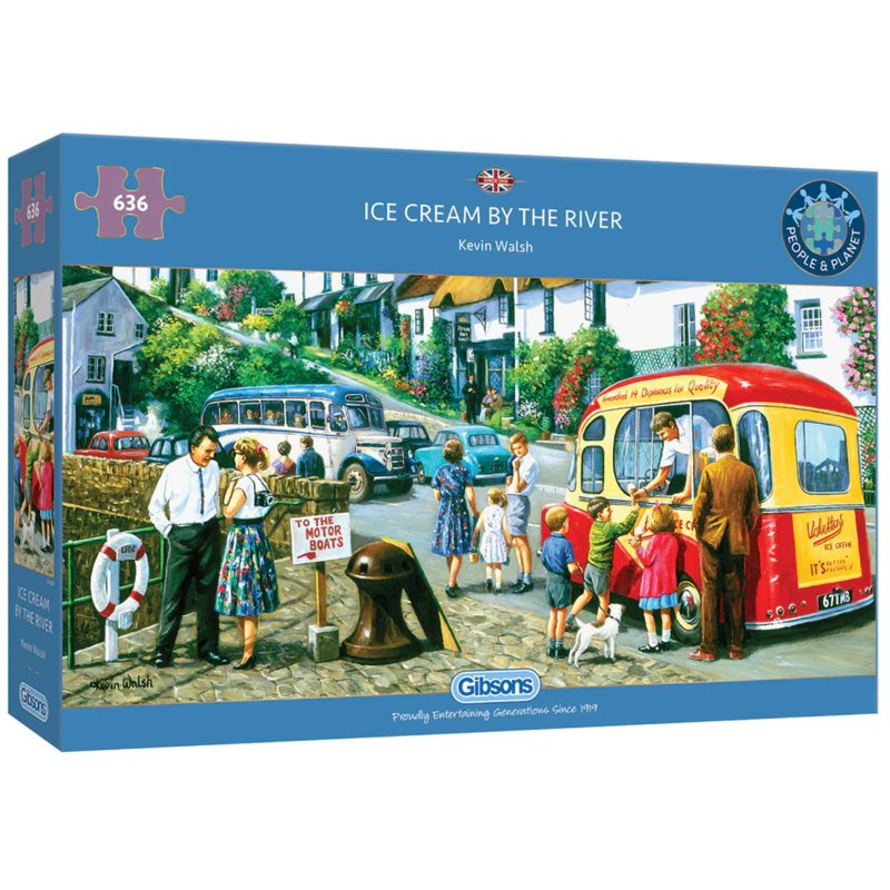 Gibsons Ice Cream By The River 636Pc Puzzle