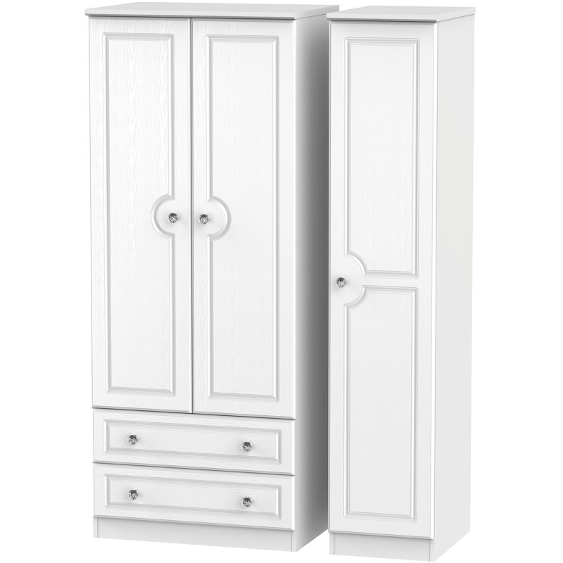 Krystal Triple 2 Drawer Wardrobe