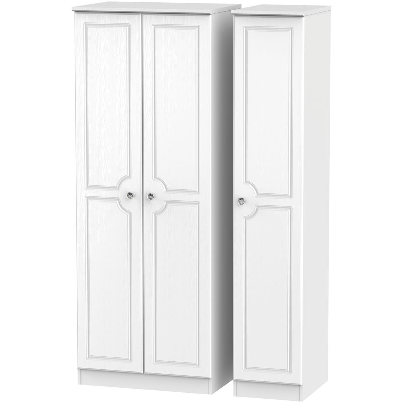 Krystal Tall Triple Plain Wardrobe