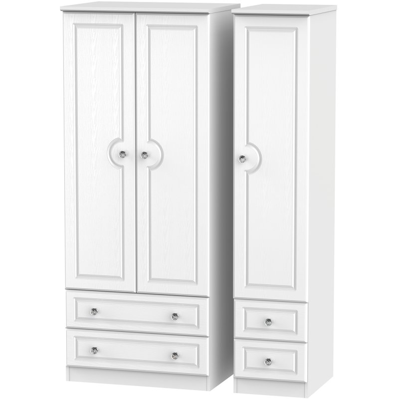 Krystal Triple 2 Drawer + Drawer Wardrobe