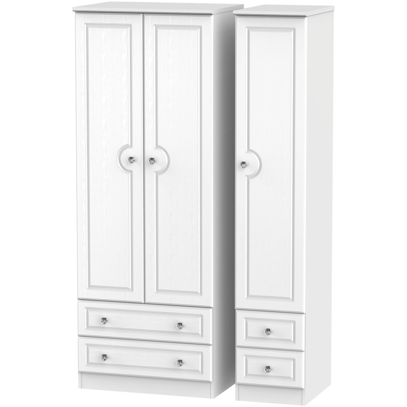 Krystal Tall Triple 2 Drawer + Drawer Wardrobe