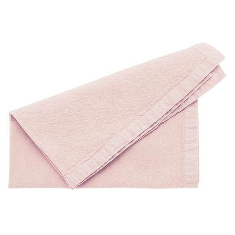 Walton & Co Soft Wash Napkin Pale Pink (set of 4)
