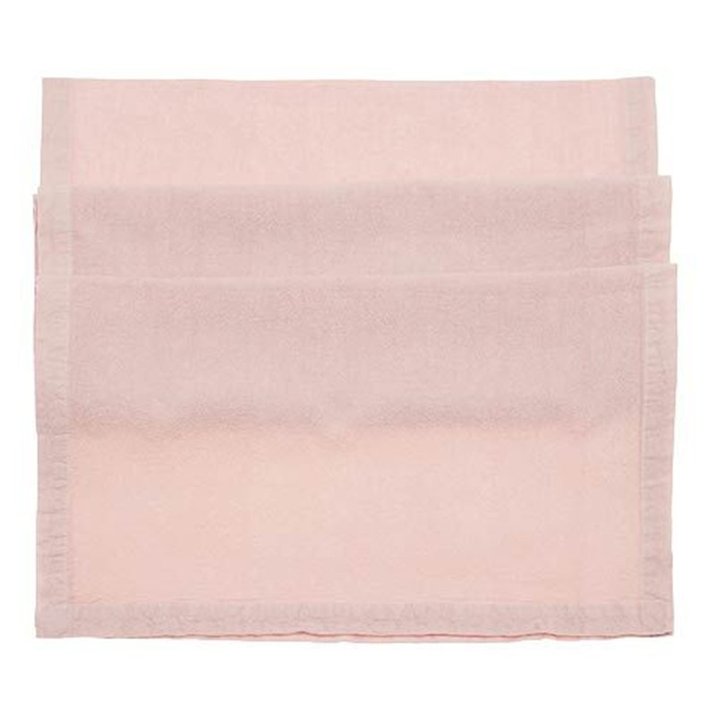 Walton & Co Soft Wash Runner Pale Pink