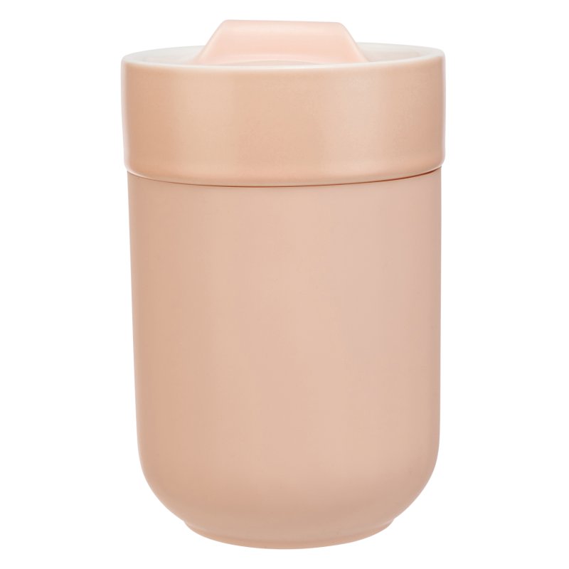 Siip 300ml soft touch pink travel mug