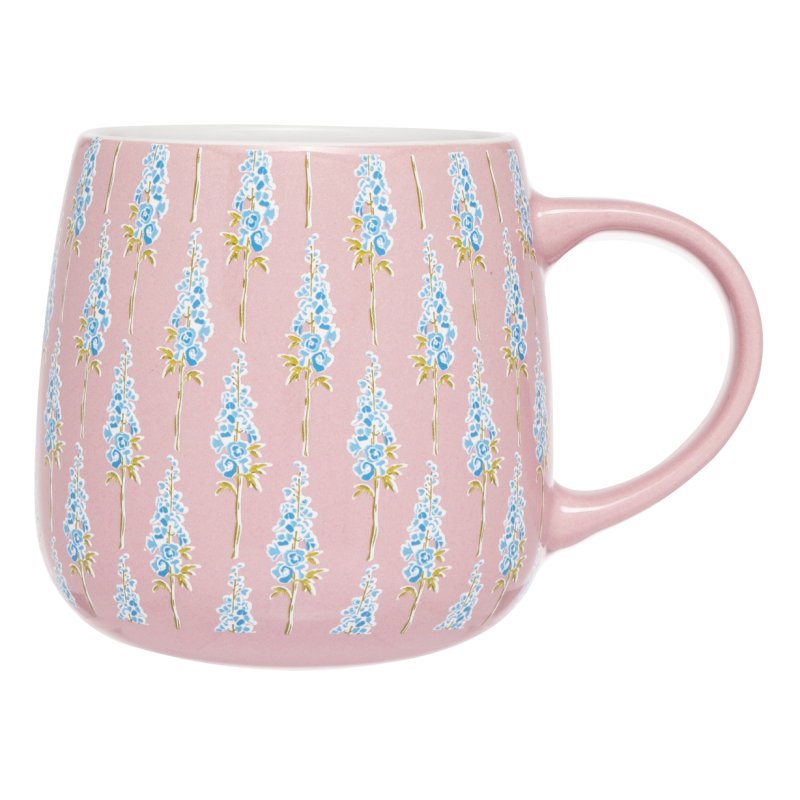 Siip the cottage Pink with blue flowers floral mug